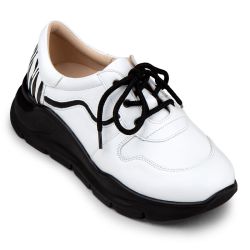 DTD-400 (цв.23-белый/принт зебра, 36) Полуботинки ортопедические малосложные