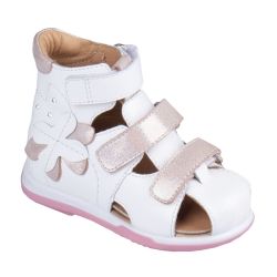 TW-274 (цв.11-бело-розовый, 22) Туфли (закр.нос,выс.задник,нат.кожа,съемн.стел)