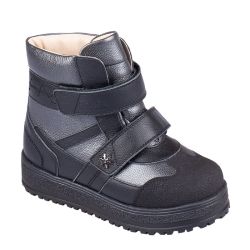 TW-542 (цв.16-серый металлик, 27) Ботинки (станд.задн., шерст.мех, съемн.стелька)