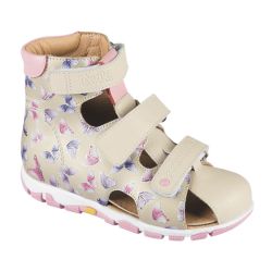 TW-272 (цв.11-бежевый принт, 26) Сандалеты ортопедические малосложные