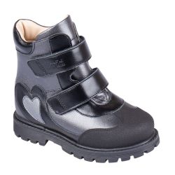 TW-549 (цв.9-серый металлик, 26) Ботинки (станд.задн., шерст.мех, съемн.стелька)