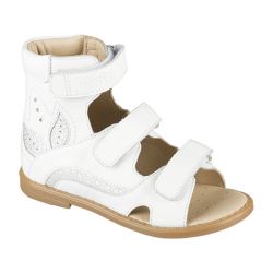 TW-176 (цв.4-бело-серебряный, 26) Сандалеты ортопедические малосложные