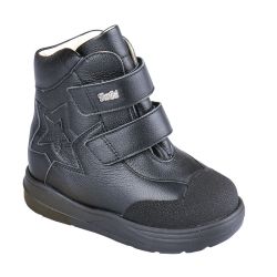 TW-526 (цв.1-черный, 23) Ботинки (станд.задн., натур.мех, съемн.стелька)