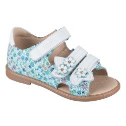 TW-135 (цв.14-бело-бирюзовый пр., 26) Сандалеты ортопедические малосложные