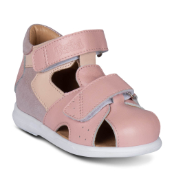 TW-234 (цв.9-розовый) Туфли летние (Два ремня на велкро)