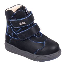 TW-526 (цв.9-черно-синий, 23) Ботинки (станд.задн., натур.мех, съемн.стелька)